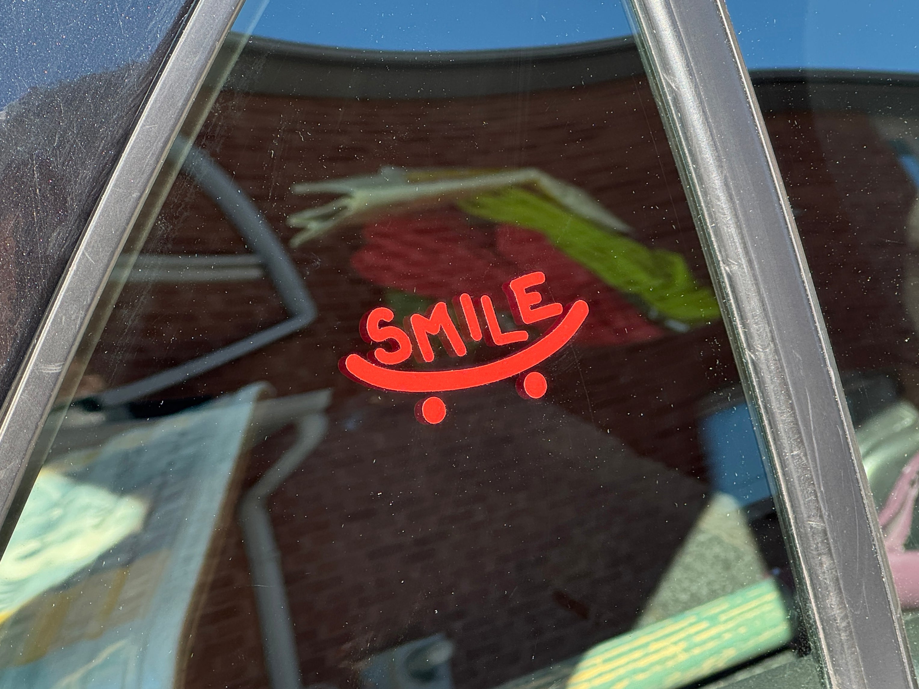 Smile decal