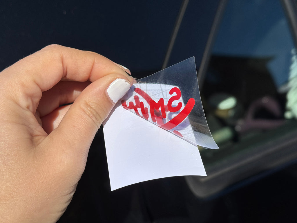 Smile decal