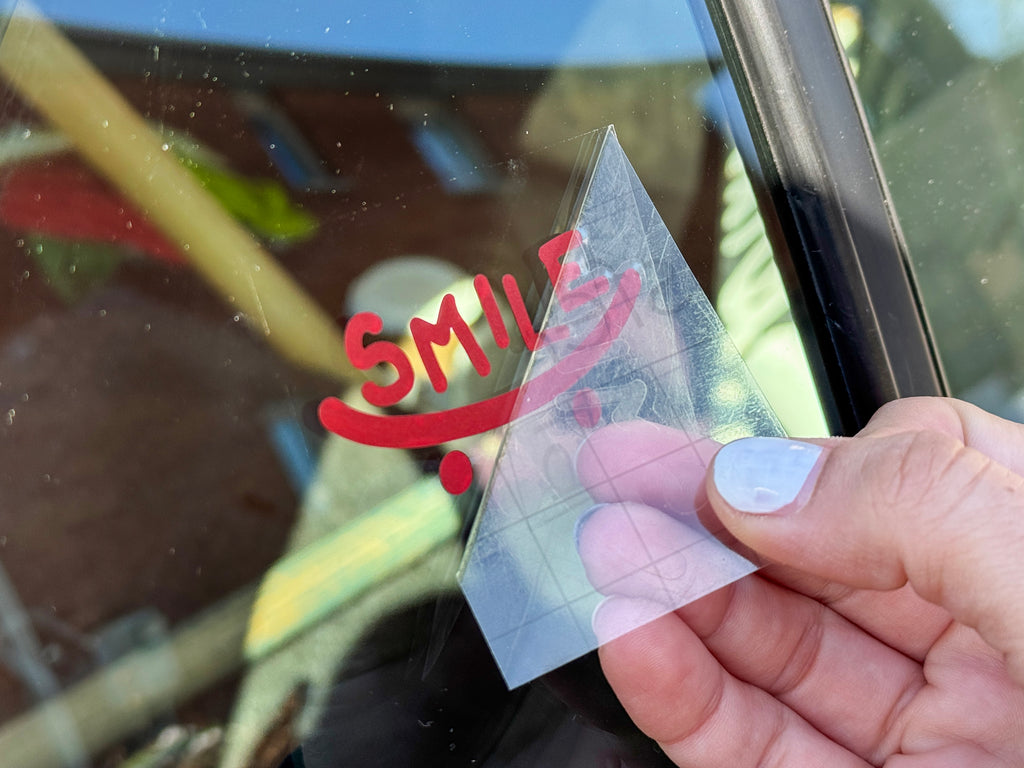 Smile decal