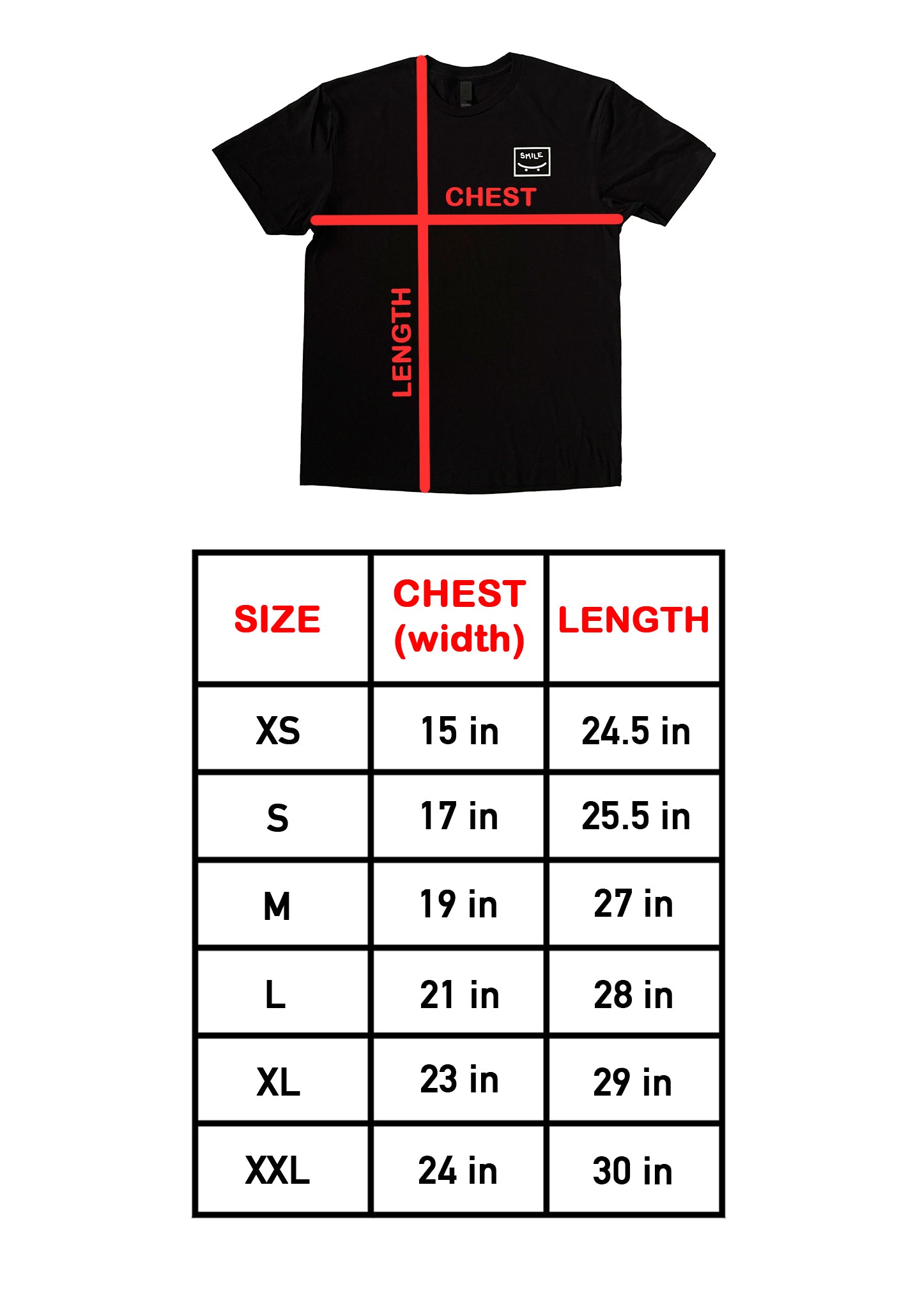 Smile unisex t-shirt (black)